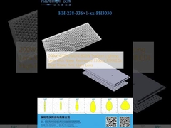 200W/400W/600W/800W Lentille d'éclairage de stade avec résistance à l'eau 336pcs 3030LEDs Lentille anti-éblouissement haute puissance