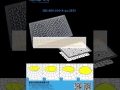 Nouveau objectif 292,2 × 181,47 × 6,5 mm 2835LED anti-éblouissement Distribution d'éclairage multiple Lentille d'éclairage de rue