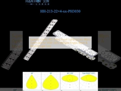 Lentille d'éclairage de rue LED de clarté supérieure 88pcs optimisée pour 3030 LED, faisceau à multiples angles et perte lumineuse minimale