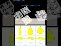 30°/60°/90°/T2M/T3M/T4M Disponible 5050LED haute transmission anti-éblouissement facile à installer Lentilles lumineuses pour l'éclairage de rue et d'inondation
