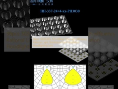 96pcs 3030LEDs 103×69mm Taille Distribution lumineuse rationnelle à haut rendement Installation rapide Lentille de projecteur