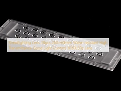 Lentille d'éclairage de rue 28pcs 260×68mm Résistant à l'eau Haute transmittance Bon contrôle de la lumière 3030LED Lentille