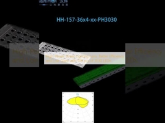 Lentilles d'éclairage de rue à haute puissance: meilleure efficacité et faible reflet avec 144 pièces de 3030 LED