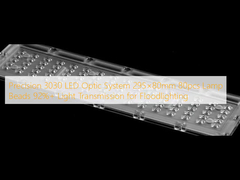 Système optique LED 3030 de précision 295 × 80 mm 80 pièces Lampe à perles 92%+ Transmission lumineuse pour les projecteurs