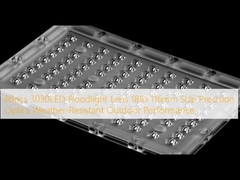 80pcs 3030LED projecteur Lentille 185×116mm Taille Optique de précision Résistance aux intempéries Performance extérieure