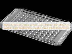96pcs 3030 Lentilles optiques LED 235×144mm, Haute efficacité, Distribution lumineuse uniforme, éclairage de rue / inondation durable