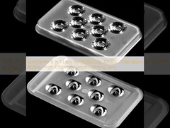 124x75mm 8 en 1 Lentille pour 7070LED, 30°/55°/T3M Angles de faisceau, Lentille d'éclairage de rue à haut rendement