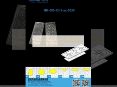 12×1pcs LED 5050 173×71.4mm Dimensions de précision Matériau PC à fort impact Lentilles durables pour l'éclairage de rue/zone