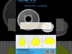 φ263.03×9mm OVNI High Bay Light Lens 296pcs Lampe à perles de contrôle optique de précision