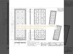 345*130mm Taille 224pcs 3030LEDs haute transmission Matériau durable Lentilles d'éclairage de rue