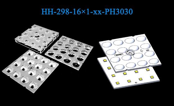 16 pcs 3030LEDs 11 Types Light Distributions  Easy Installation Street&Flood Lighting Lens