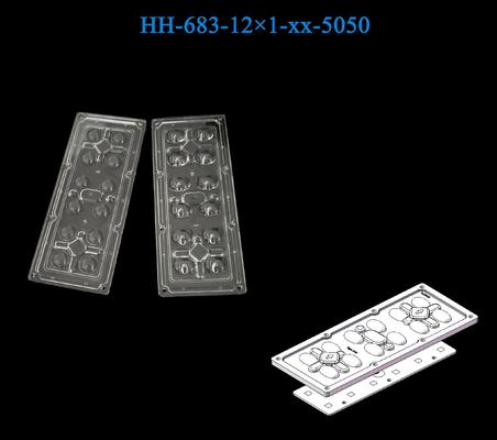 173*71.4mm Size Street Lighting Lens 12pcs 5050LEDs Waterproof Easy Installing Low Glare Lens