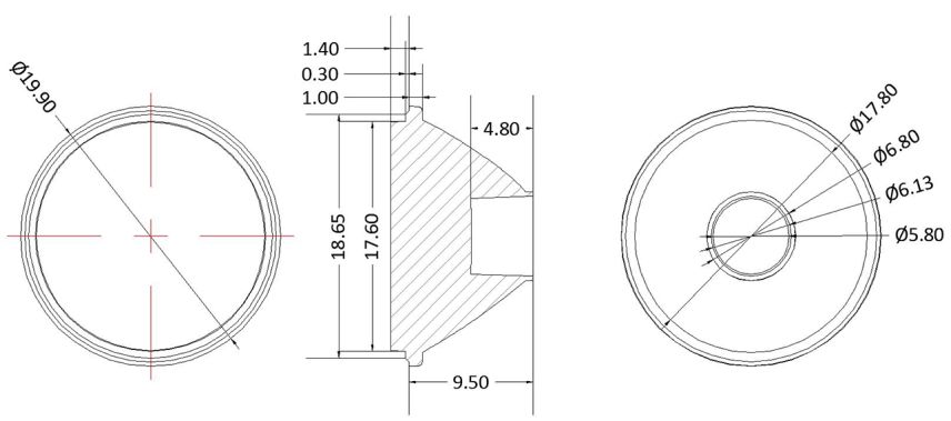 Single Lens φ20mm 93%+ Transmittance Multiple Light Distribution Angles Lightweight Tough Material Grade Lens For Brighten