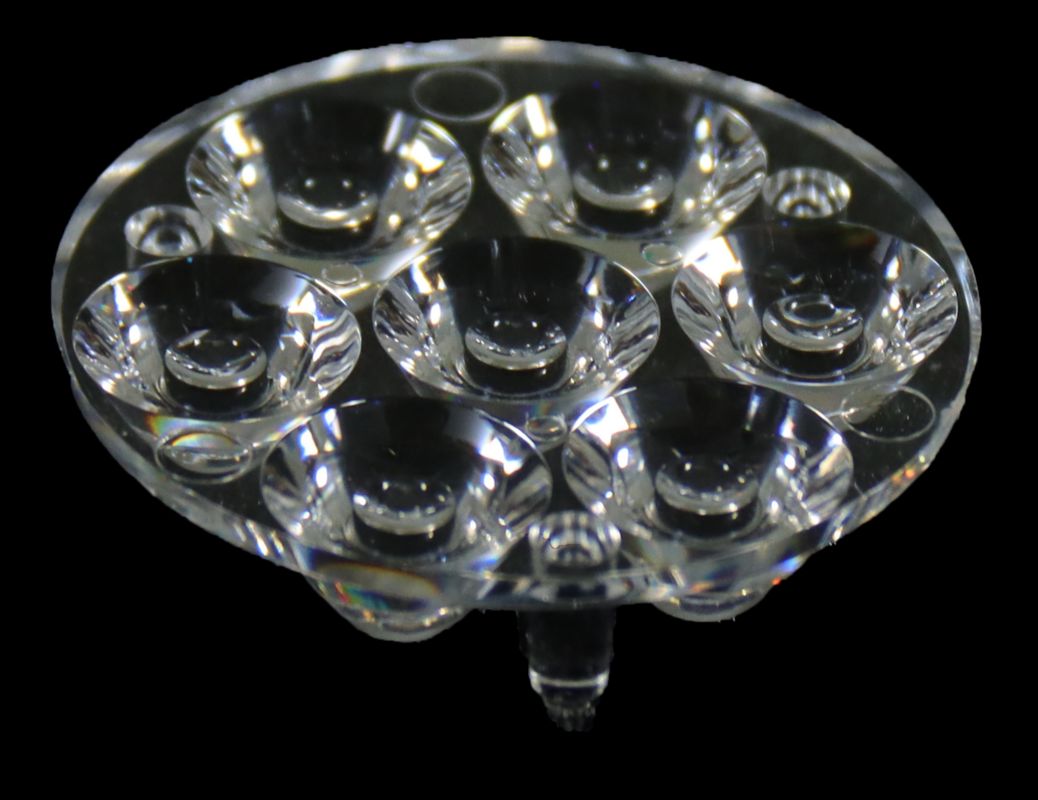 93% Transmittance PMMA LED Lens φ34.8mm for Flashlight 3737/3535