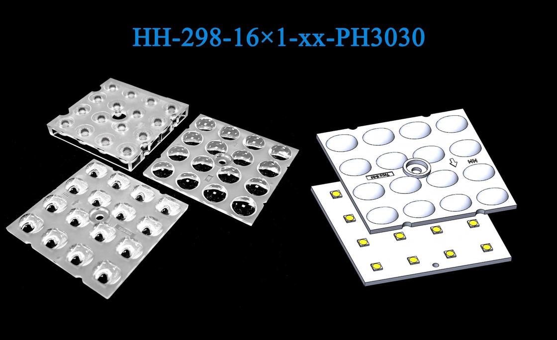 16 pcs 3030LEDs 11 Types Light Distributions  Easy Installation Street&Flood Lighting Lens